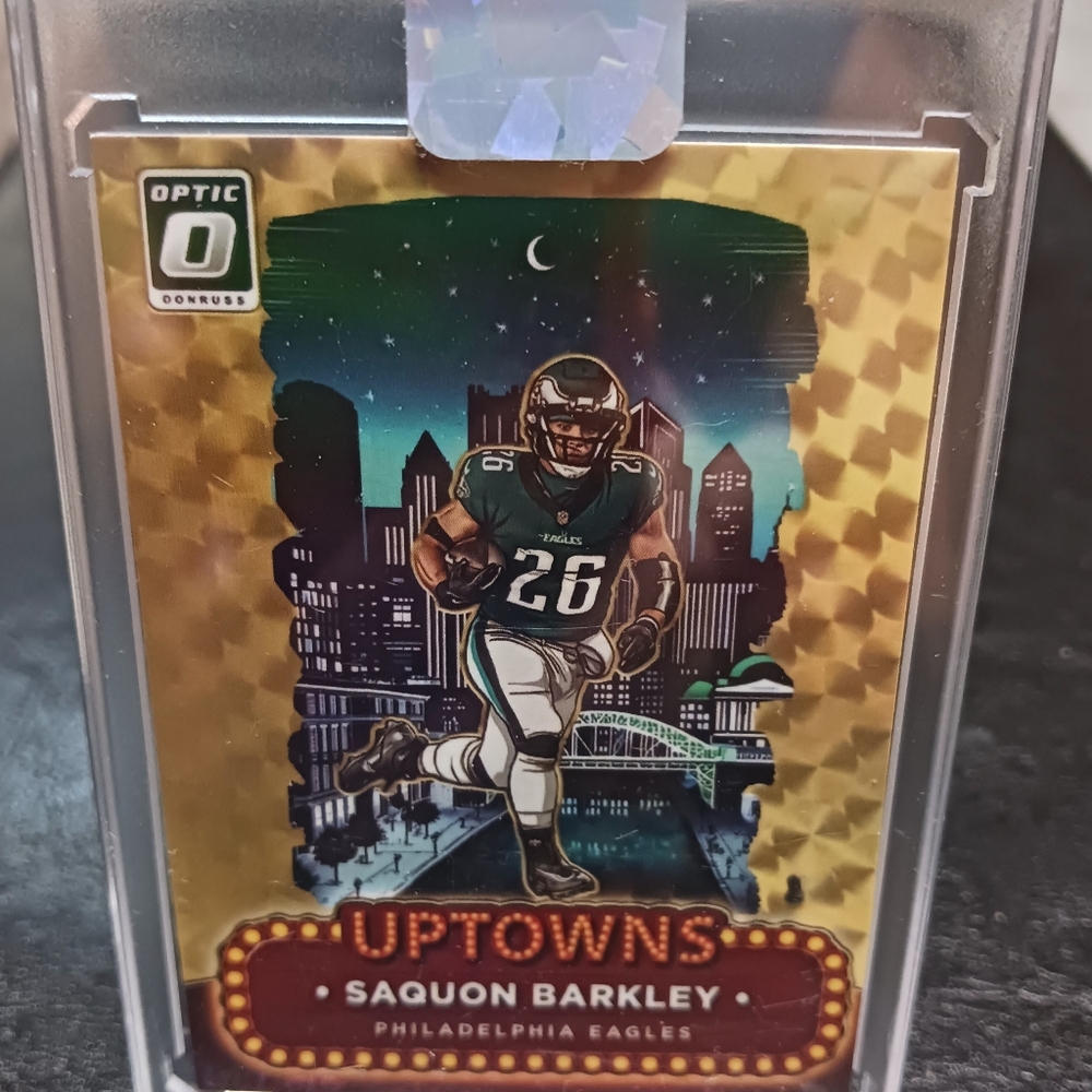 2024 Panini Donruss Uptown Saquon Barkley Novelty Football Card.